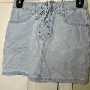 Forever 21 Light Wash Jean Skirt